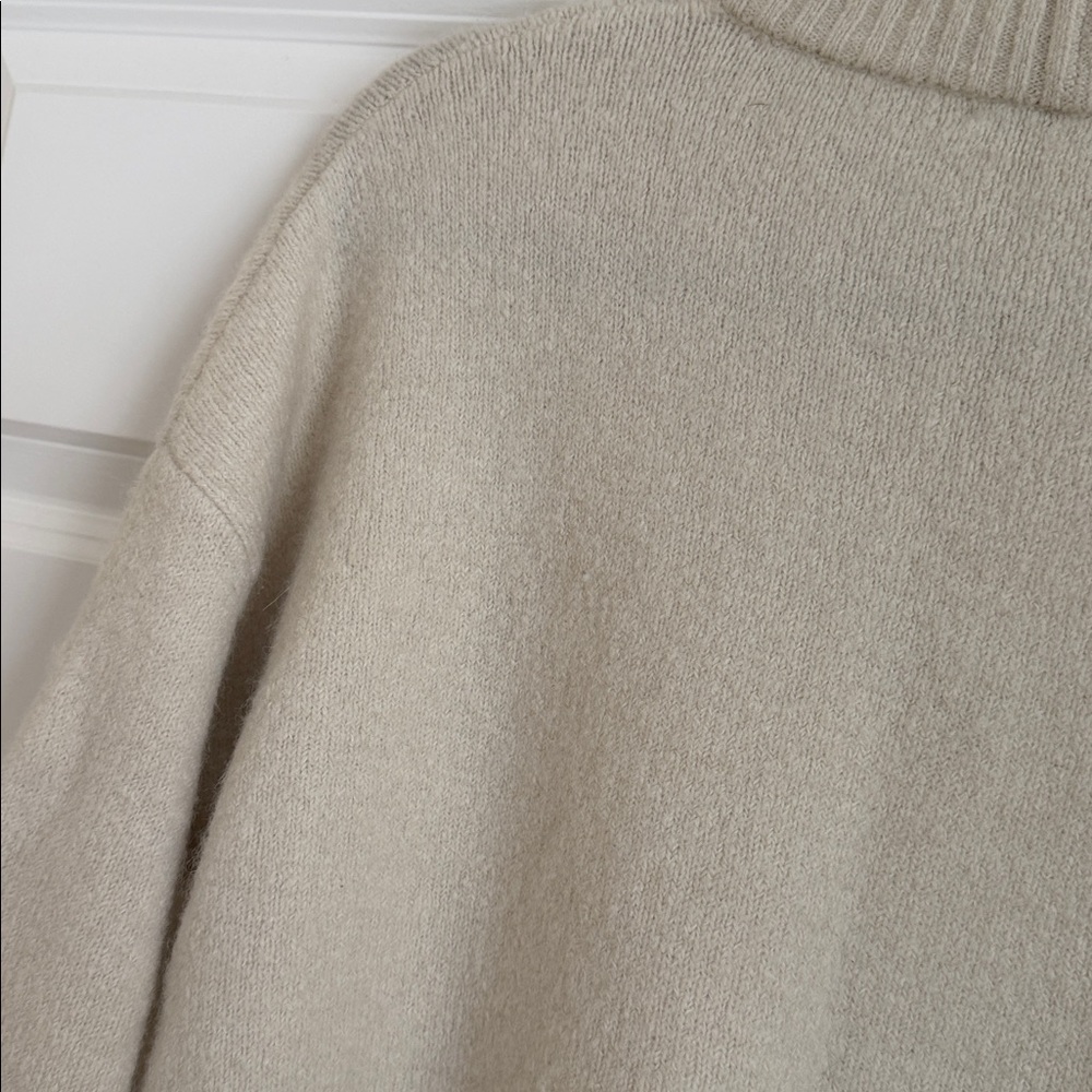 Madewell | Dillon Mockneck Pullover Sweater Cream - image 6